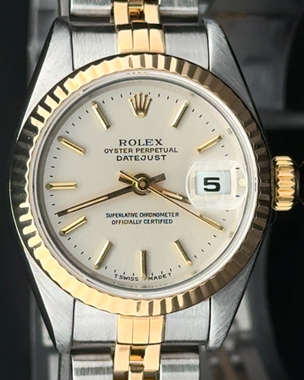 Rolex Lady-Datejust 26MM Ivory Dial Two-Tone Jubilee Bracelet (79173)