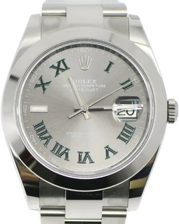 2026 Rolex Datejust Wimbledon" 41MM Slate Dial Oyster Bracelet (126300)
