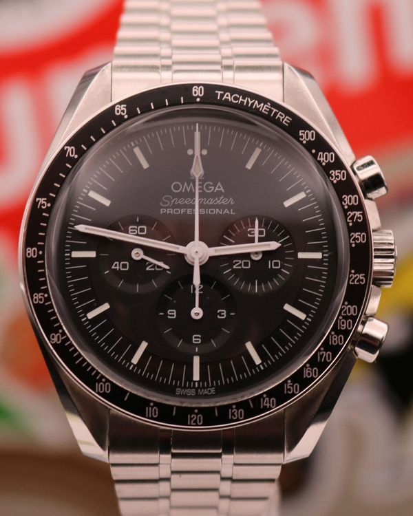 2024 Omega Speedmaster Professional Moonwatch 42MM Black Dial Steel Bracelet (310.30.42.50.01.001)
