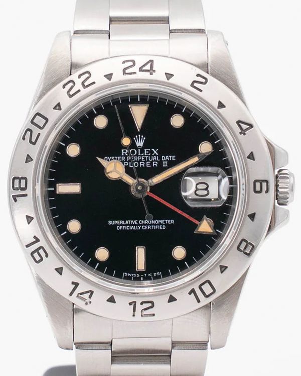 Rolex Explorer II 40MM Black Dial Oyster Bracelet (16570)