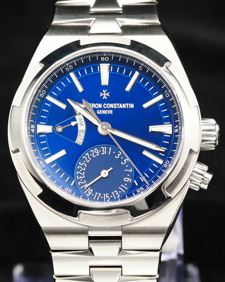2021 Vacheron Constantin Overseas Dual Time GMT 41MM Blue Dial Steel Bracelet (7900V/110A-B334)