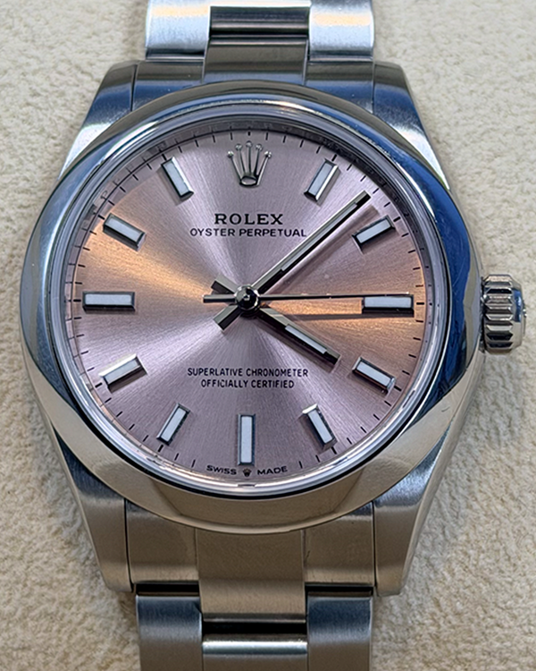 2024 Rolex Oyster Perpetual 31MM Pink Dial Oyster Bracelet (277200)
