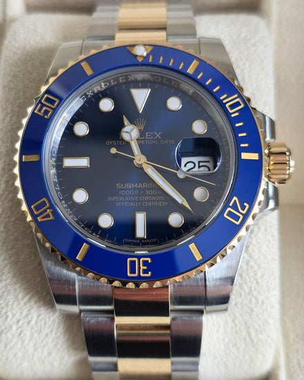 2016 Rolex Submariner Date "Bluesy" 40MM Blue Dial Two-Tone Oyster Bracelet (116613LB)