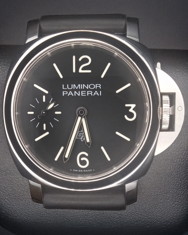 2022 Panerai Luminor Base Logo 44MM Black Dial Rubber Strap (PAM01084)