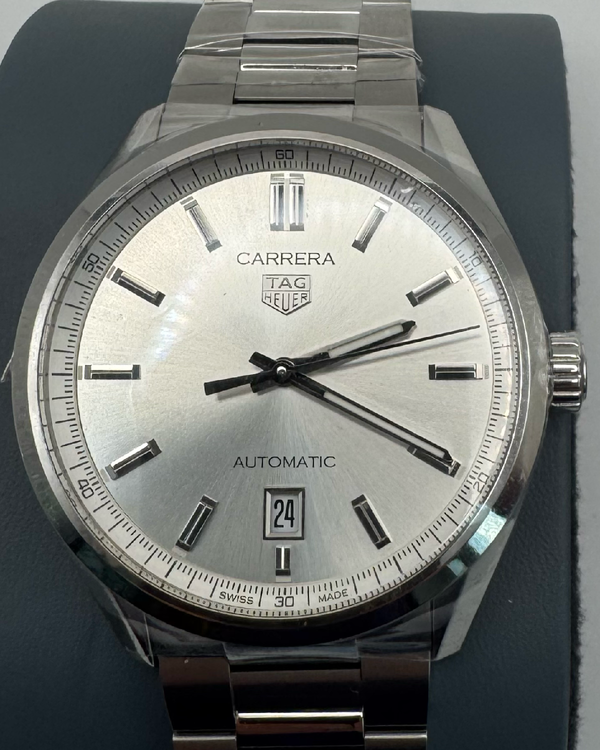 2026 TAG Heuer Carrera 39MM Silver Dial Steel Bracelet (WBN2111.BA0639)
