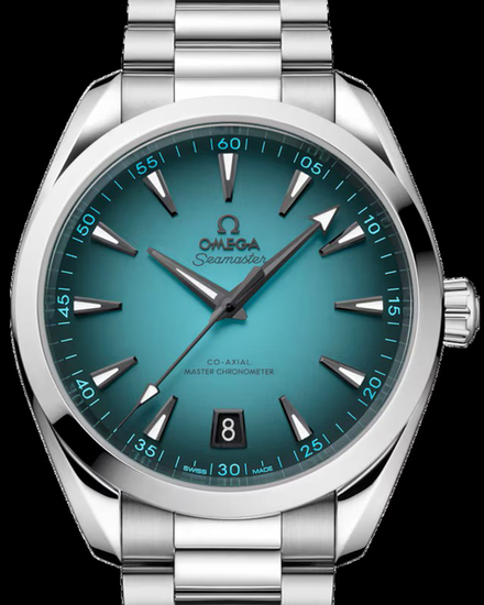 2025 Omega Seamaster Aqua Terra 150M 41MM Turquoise Dial Steel Bracelet (220.10.41.21.03.006)