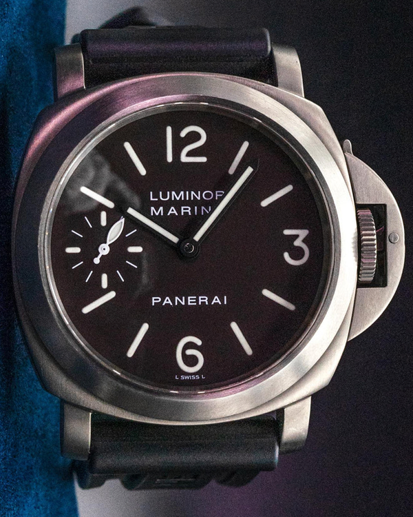 2001 Panerai Luminor Marina 44MM Brown Dial Rubber Strap (PAM00061)