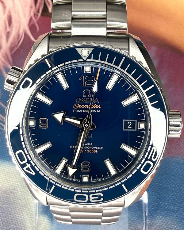 No Reserve - 2025 Omega Seamaster Planet Ocean 600M 43.5MM Blue Dial Steel Bracelet (215.30.44.21.03.001)