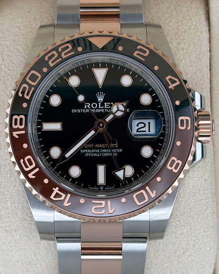 2025 Rolex GMT-Master II "Rootbeer" 40MM Black Dial Two-Tone Oyster Bracelet (126711CHNR)