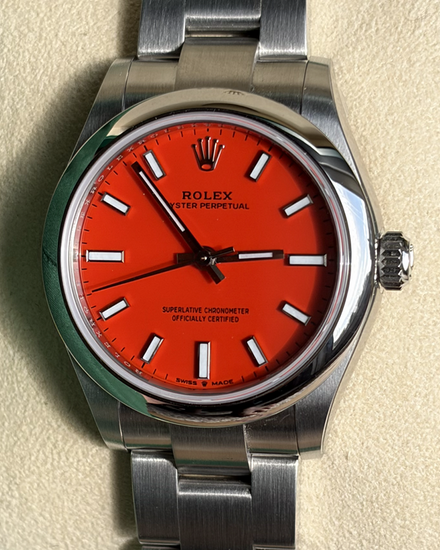 2021 Rolex Oyster Perpetual 31MM Red Dial Oyster Bracelet (277200)