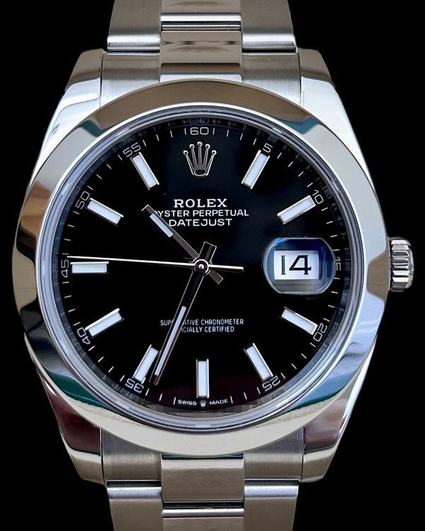2020 Rolex Datejust 41MM Black Dial Oyster Bracelet (126300)
