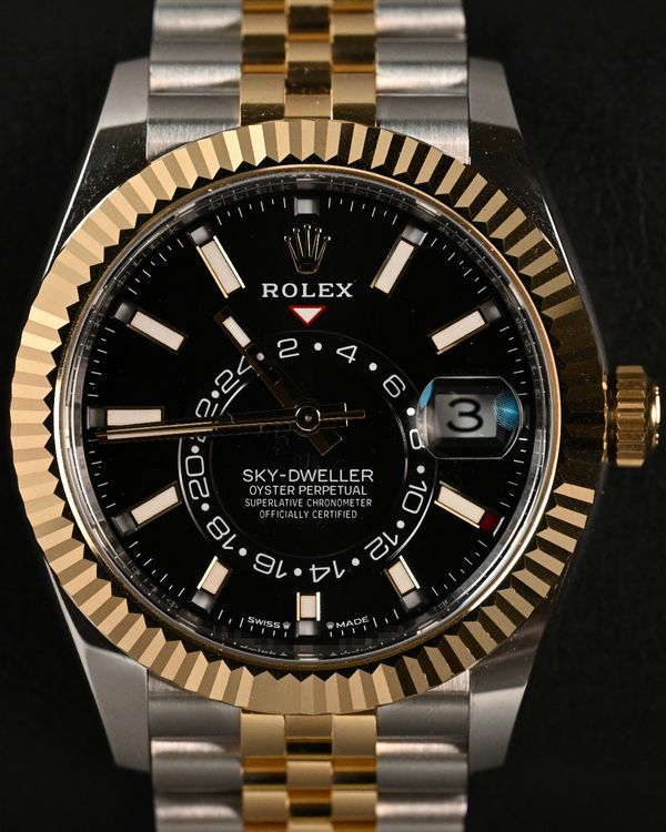 2026 Rolex Sky-Dweller 42MM Black Dial Two-Tone Jubilee Bracelet (336933)