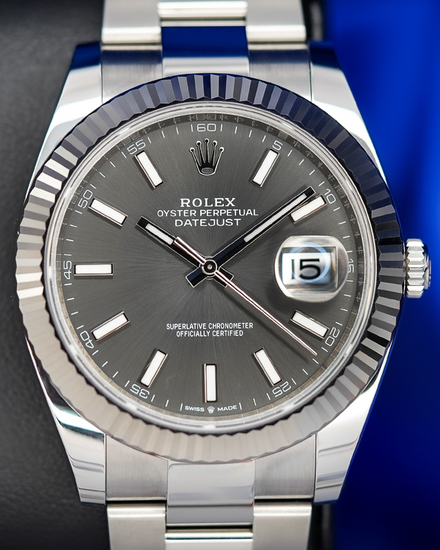 2026 Rolex Datejust 41MM Grey Dial Oyster Bracelet (126334)