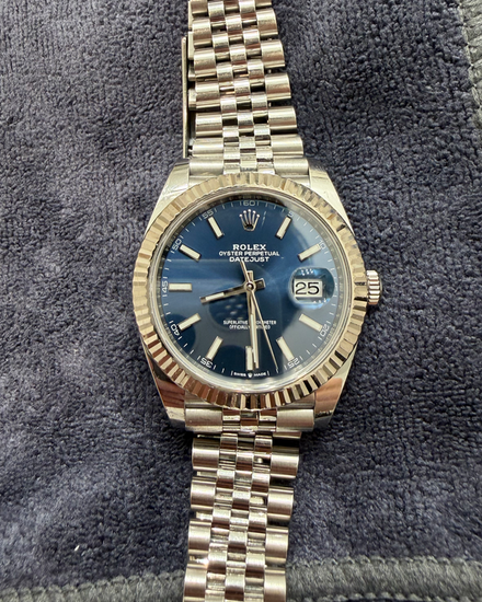2020 Rolex Datejust 41MM Blue Dial Jubilee Bracelet (126334)