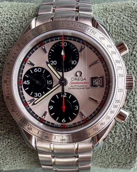 No Reserve - 2017 Omega Speedmaster Date 40MM White Dial Steel Bracelet (3211.31.00)