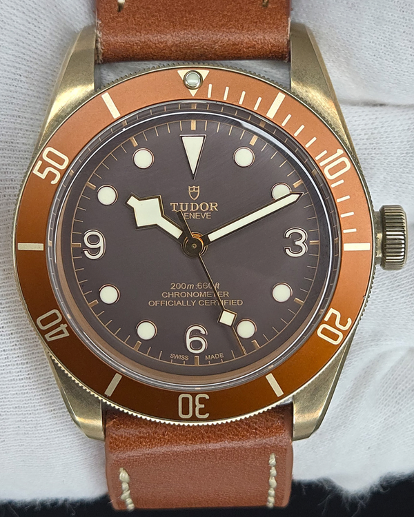 2017 Tudor Black Bay Bronze 43MM Brown Dial Leather Strap (79250BM)