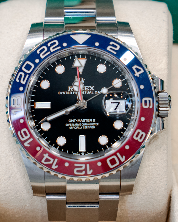 2025 Rolex GMT-Master II "Pepsi" 40MM Black Dial Oyster Bracelet (126710BLRO)