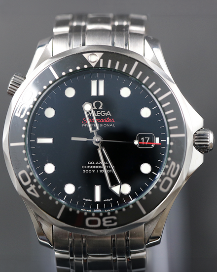 2018 Omega Seamaster Diver 300M 41MM Black Dial Steel Bracelet (212.30.41.20.01.003)
