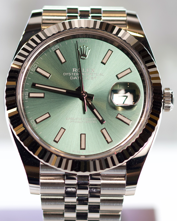 2025 Rolex Datejust 41MM Green Dial Jubilee Bracelet (126334)
