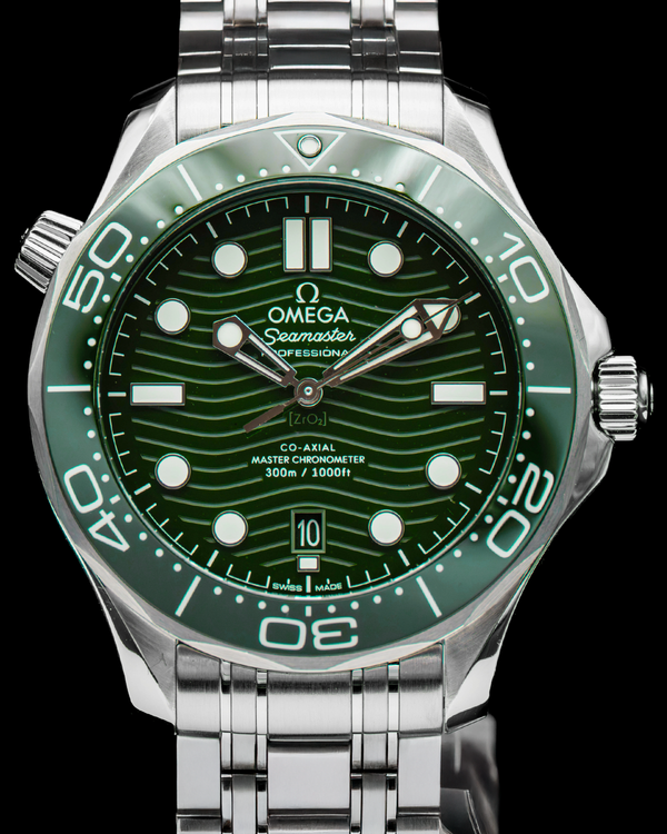 2022 Omega Seamaster Diver 300M "Seaweed" 42MM Green Dial Steel Bracelet (210.30.42.20.10.001)