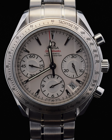 Omega Speedmaster Date 40MM Silver Dial Steel Bracelet (323.10.40.40.02.001)
