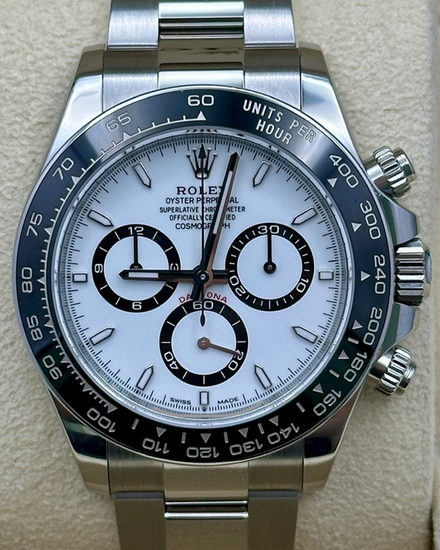 2026 Rolex Cosmograph Daytona "Panda" 40MM White Dial Oyster Bracelet (126500LN)