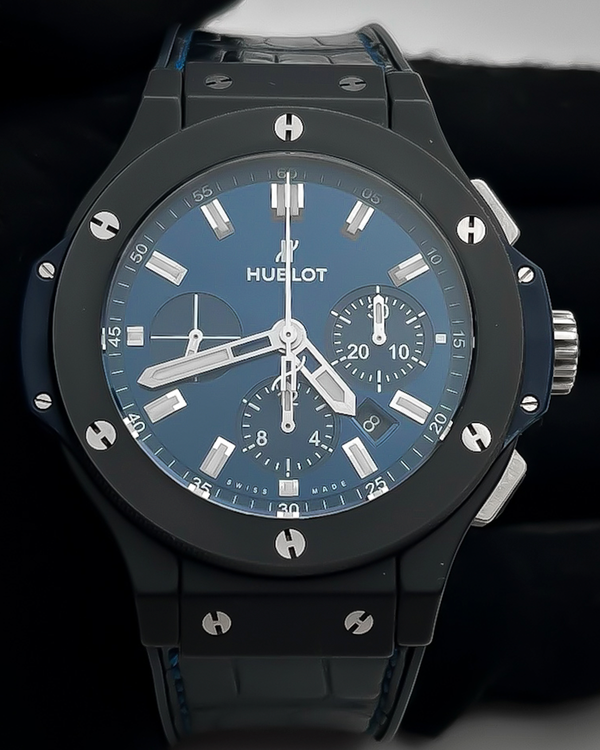 Hublot Big Bang 44MM Blue Dial Leather Strap (301.CI.7170.LR)