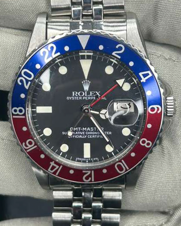 1961 Rolex GMT-Master "Pepsi" 40MM Black Dial Steel Bracelet (1675)