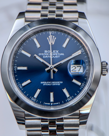 2024 Rolex Datejust 41MM Blue Dial Jubilee Bracelet (126300)