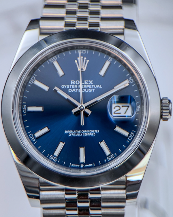 2024 Rolex Datejust 41MM Blue Dial Jubilee Bracelet (126300)