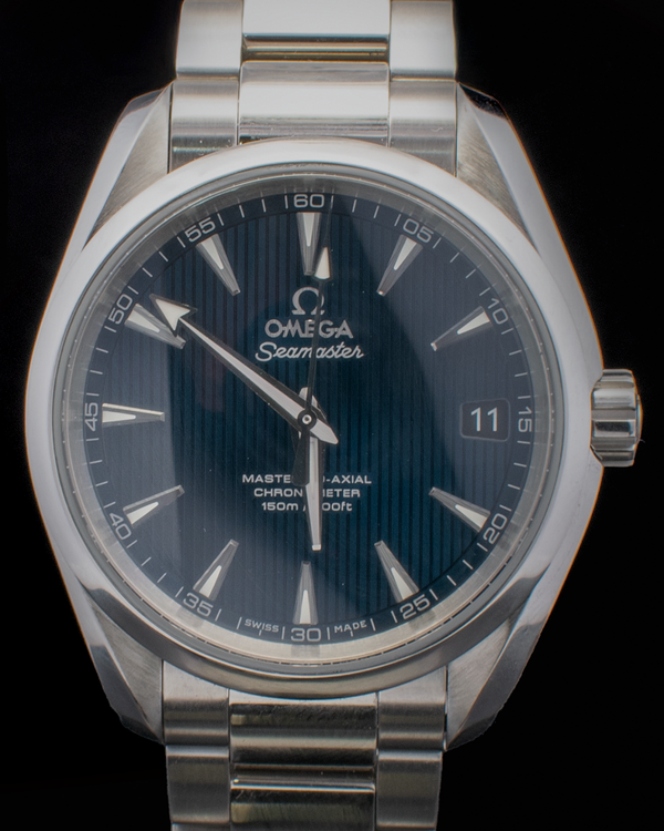 2014 Omega Seamaster Aqua Terra 150M 38.5MM Blue Dial Steel Bracelet (231.10.39.21.03.002)