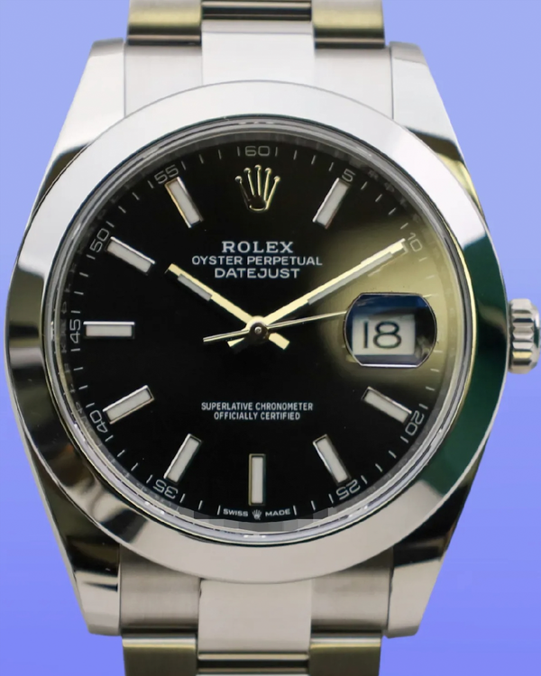 2026 Rolex Datejust 41MM Black Dial Oyster Bracelet (126300)