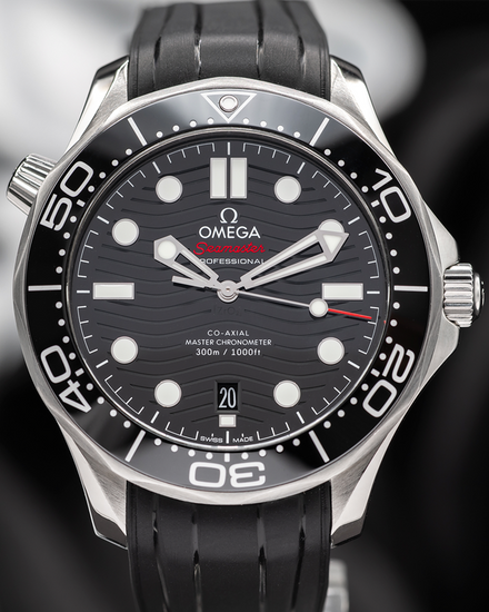 2023 Omega Seamaster Diver 300M 42MM Black Dial Rubber Strap (210.32.42.20.01.001)