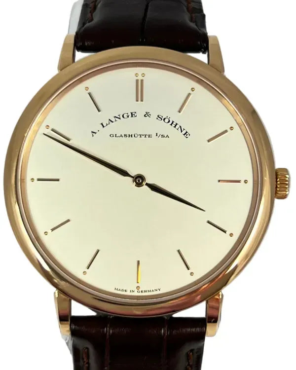 A. Lange & Söhne Saxonia 40MM Silver Dial Leather Strap (211.032)