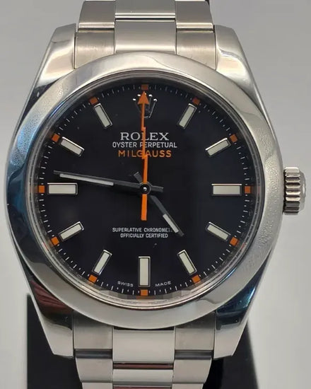 Rolex Milgauss 40MM Black Dial Oyster Bracelet (116400)