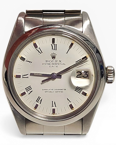 Rolex Oyster Perpetual Date 34MM Silver Dial Oyster Bracelet (1500)