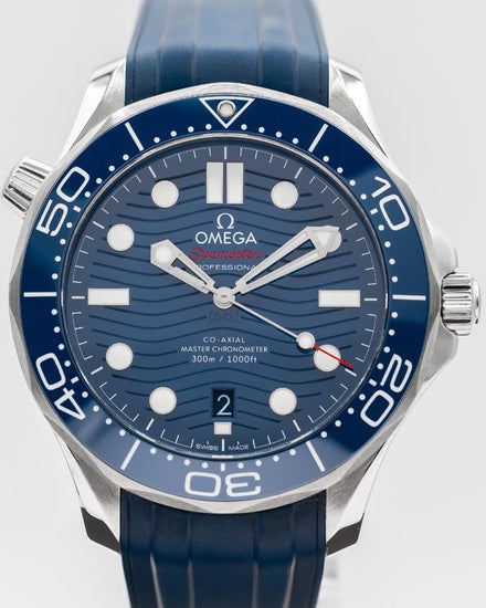 2023 Omega Seamaster Diver 300M 42MM Blue Dial Rubber Strap (210.32.42.20.03.001)