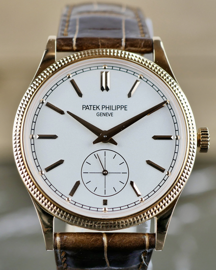 2025 Patek Philippe Calatrava 39MM Silver Dial Leather Strap (6119R-001)