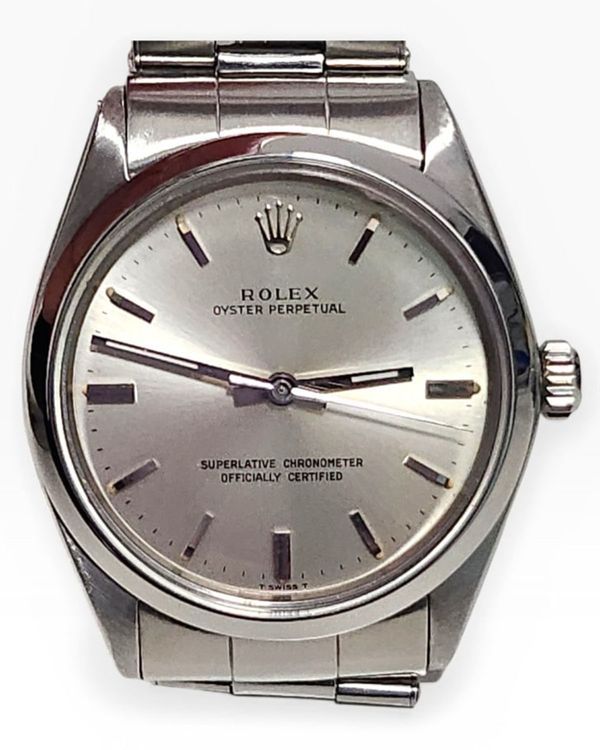 Rolex Oyster Perpetual 34MM Silver Dial Oyster Bracelet (1002)
