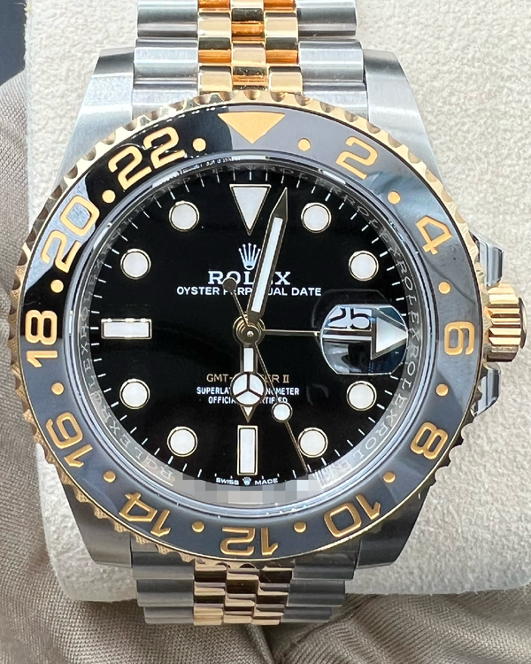 2024 Rolex GMT-Master II "Bumblebee" 40MM Black Dial Two-Tone Jubilee Bracelet (126713GRNR)