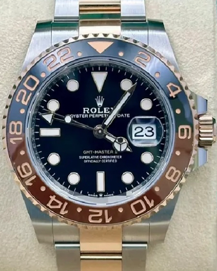 2019 Rolex GMT-Master II "Rootbeer" 40MM Black Dial Two-Tone Oyster Bracelet (126711CHNR)