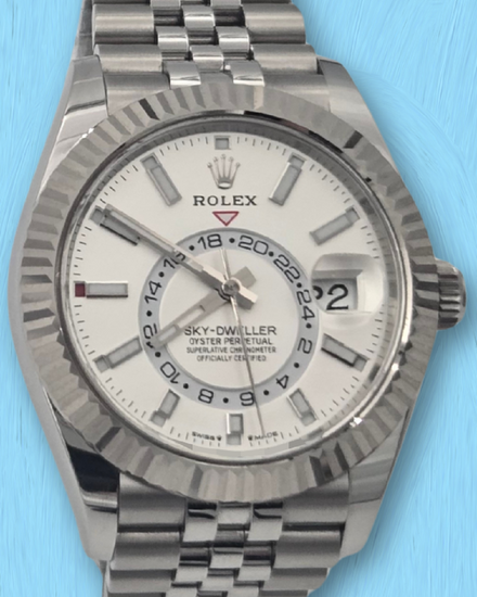 2023 Rolex Sky-Dweller 42MM White Dial Jubilee Bracelet (336934)