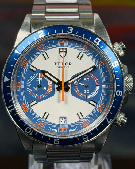 2020 Tudor Heritage Chrono 42MM White Dial Steel Bracelet (70330B)