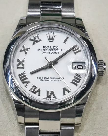 2022 Rolex Datejust 31MM White Dial Oyster Bracelet (278240)