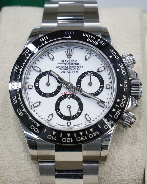 2019 Rolex Cosmograph Daytona "Panda" 40MM White Dial Oyster Bracelet (116500LN)