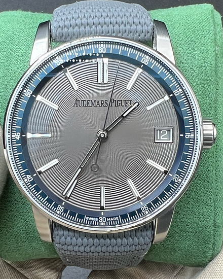 2025 Audemars Piguet Code 11.59 41MM Grey Dial Textile Strap (15210ST.OO.A009KB.01)
