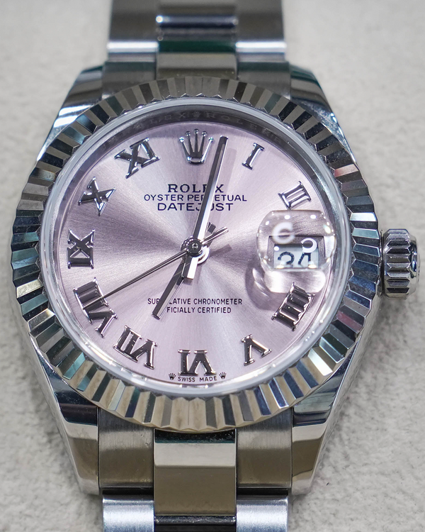 2022 Rolex Lady-Datejust 28MM Pink Dial Oyster Bracelet (279174)