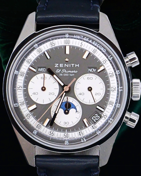 2025 Zenith Chronomaster Original 38MM Grey Dial Leather Strap (03.3400.3610/39.C910)