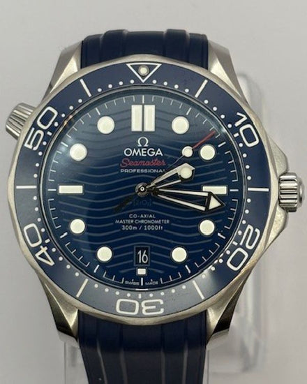 2025 Omega Seamaster Diver 300M 42MM Blue Dial Rubber Strap (210.32.42.20.03.001)