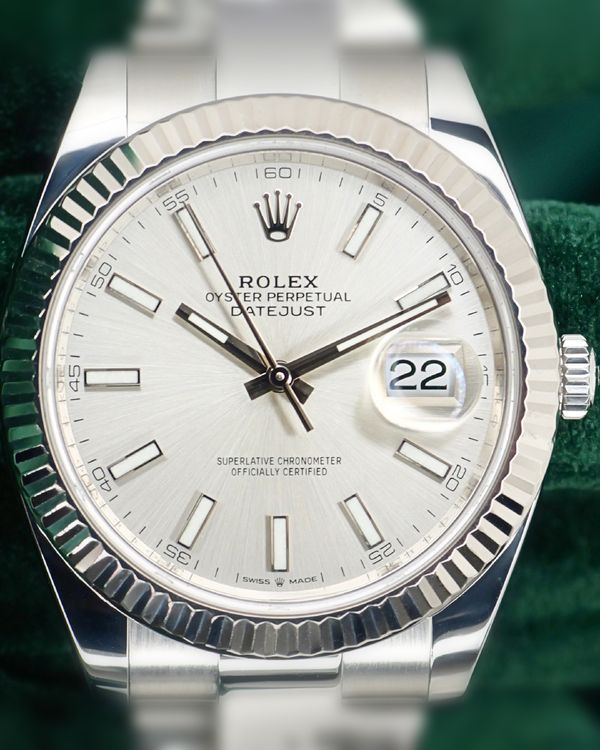 2019 Rolex Datejust 41MM Silver Dial Oyster Bracelet (126334)